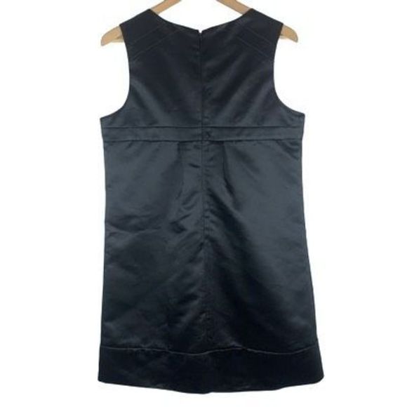 Maxandcleo Women’s Sz 12. Black Polyester Lined Sleeveless Zipper Shift Dress - Picture 5 of 12